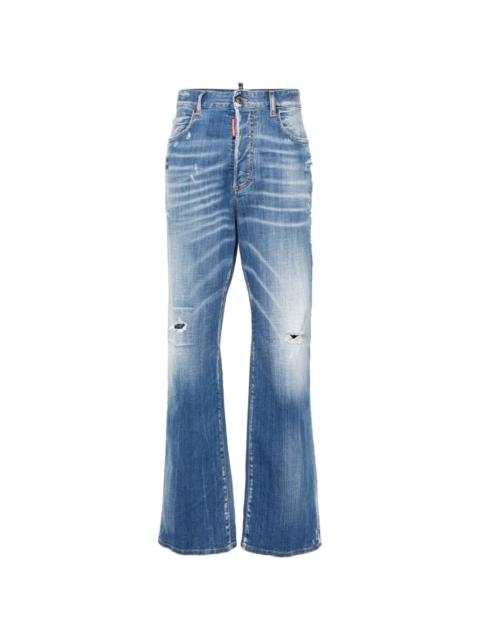 Roadie distressed straight-leg jeans
