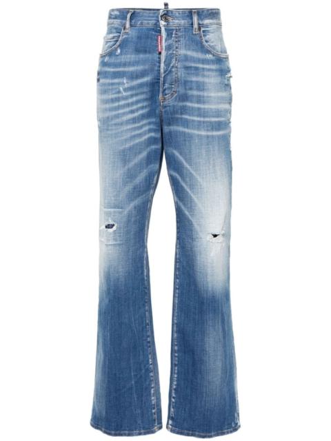 DSQUARED2 Roadie distressed straight-leg jeans