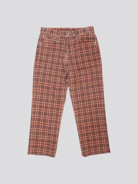 R13 TAILORED DROP - PRINTED AUBURN PLAID - R13