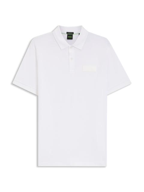 BOSS PADDY POLO SHIRT WITH STRUCTURED LOGO PATCH