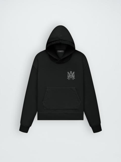 AMIRI Crystal Painter Hoodie - Black Hoodie with Blue