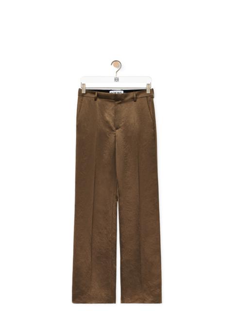 Loewe Bootleg trousers in technical satin