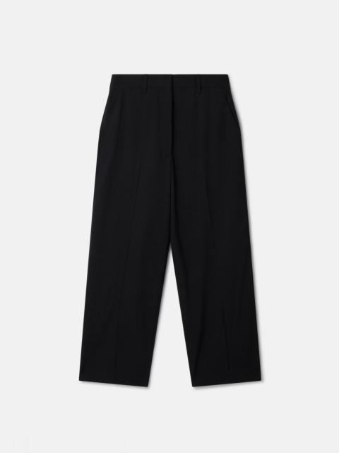Wool Cropped Tailored Trousers