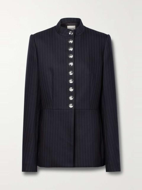 KHAITE Samuel pinstriped wool-blend jacket