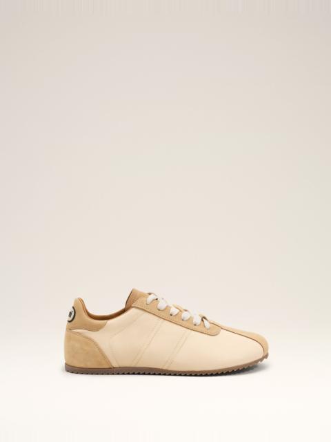 AMI Paris WHITE NYLON SOFT SNEAKERS