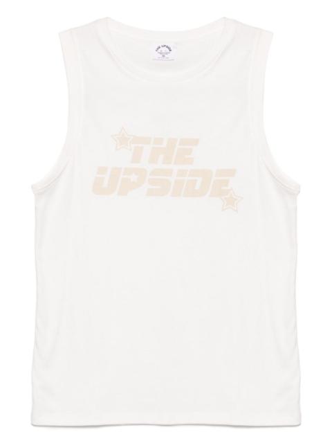 THE UPSIDE logo-print tank top