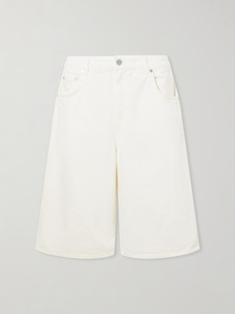 TWP Mid-rise Wide-leg Denim Shorts