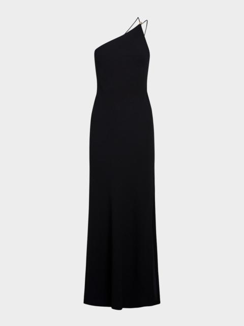 Vince One-Shoulder Jewel Sphere Gown