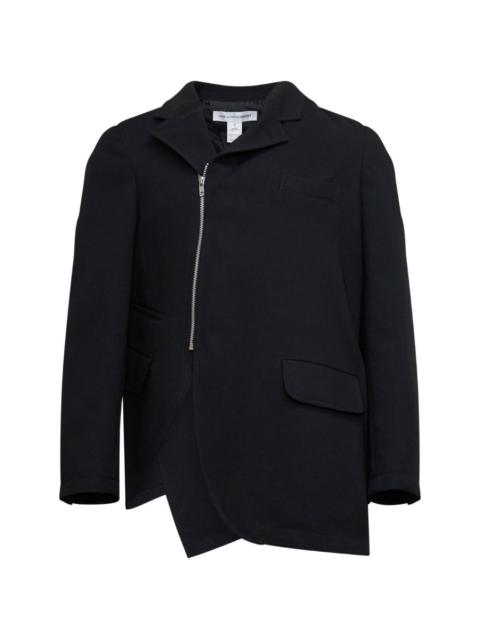 Comme des Garçons SHIRT asymmetric zip-fastening jacket