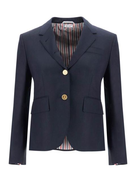 SINGLE-BREASTED CROPPED JACKET IN 120'S WOOL
