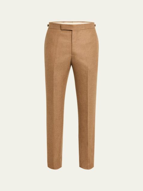GABRIELA HEARST Men's Sebastian Wool-Cashmere Flannel Pants