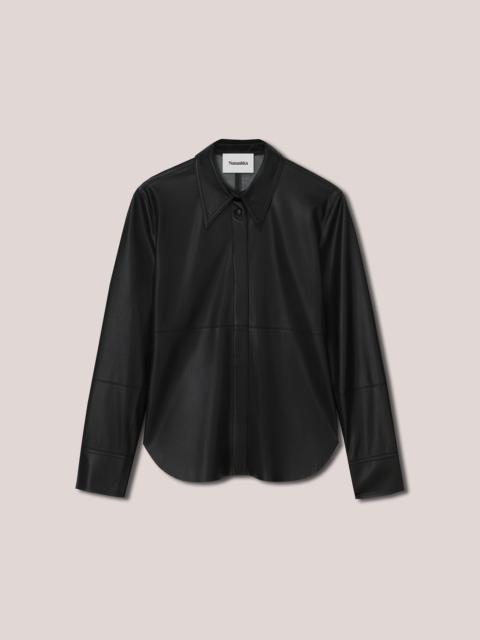 NAUM - Vegan leather shirt - Black