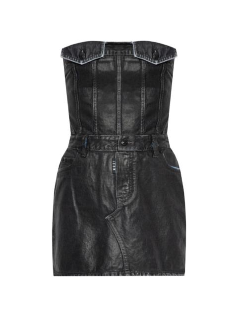 DSQUARED2 coated-finish mini dress