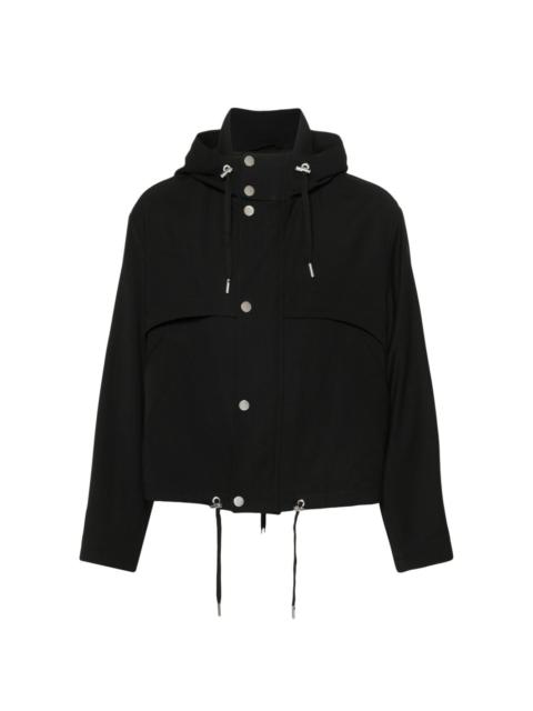 drawstring hooded jacket