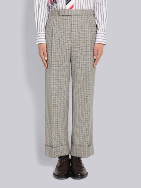 Thom Browne Wool Houndstooth Single Pleat Trouser