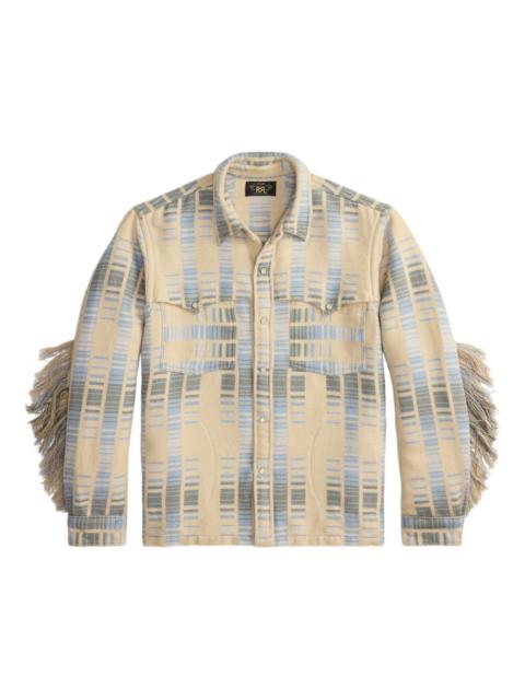 RRL by Ralph Lauren fringed striped overshirt