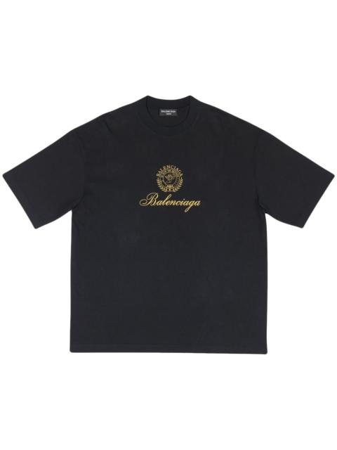 BALENCIAGA Qixi Crest Sporty cotton T-shirt