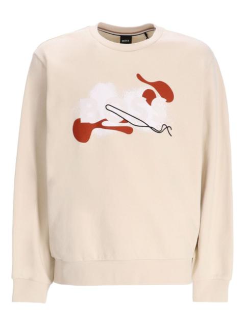 BOSS abstract-print sweatshirt