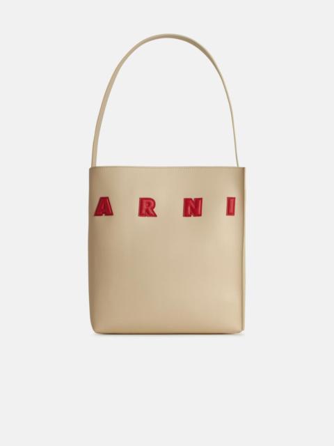 Marni 'MUSEO' IVORY LEATHER BAG