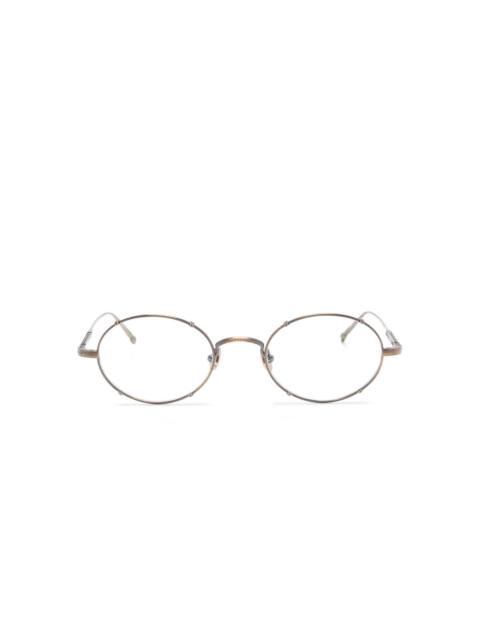 MATSUDA M3150 oval-frame metal glasses