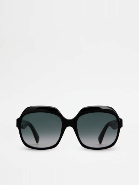 Tod's OVERSIZED SUNGLASSES - BLACK