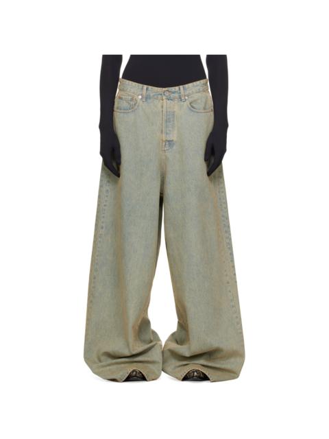 VETEMENTS Blue Big Shape Jeans