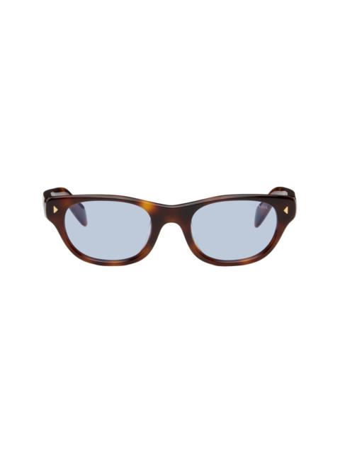 Prada Brown Oval Sunglasses