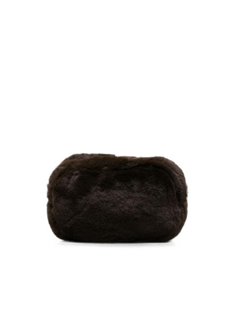 APPARIS faux-fur make-up bag