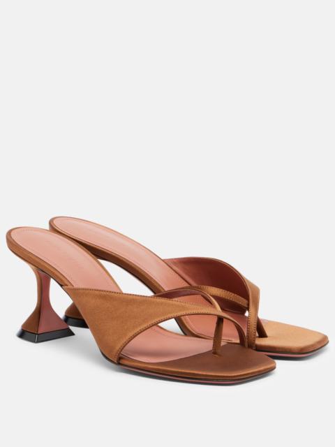 Amina Muaddi Shiona satin sandals