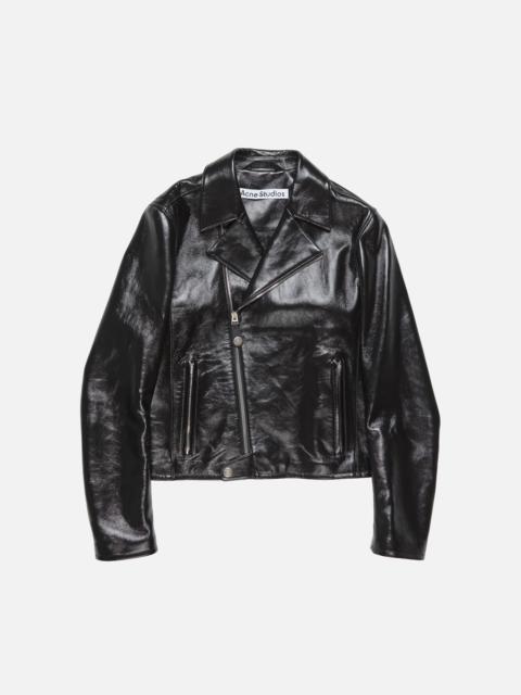 Acne Studios Leather biker jacket - Black