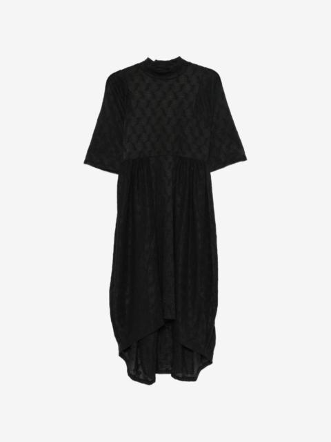 HENRIK VIBSKOV honeycomb-knit high-low midi dress