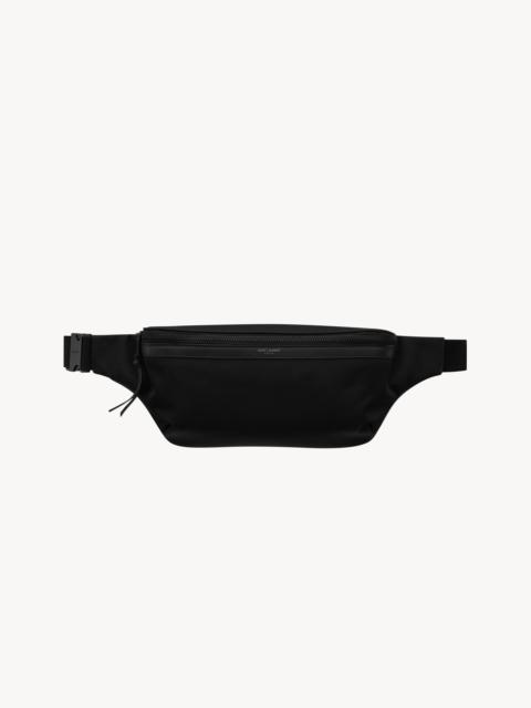 SAINT LAURENT CITY SAINT LAURENT CROSSBODY BAG IN ECONYL®, SMOOTH LEATHER AND NYLON