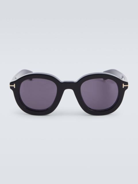 TOM FORD Raffa round sunglasses