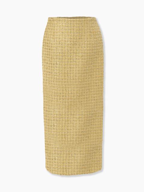 Lurex Tweed Midi Skirt
