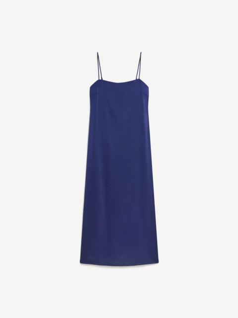 Theory Strapless Maxi Dress in Crushed Satin