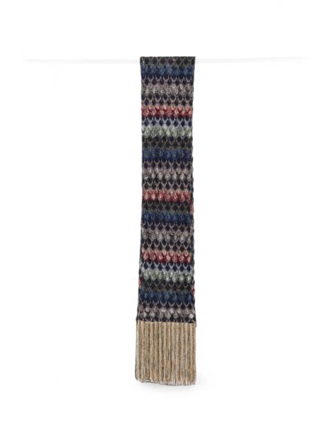 Missoni Missoni Zigzag-knit Fringed Scarf