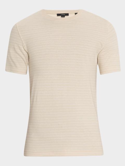 Vince Men's Cotton Thin Stripe Crewneck T-Shirt