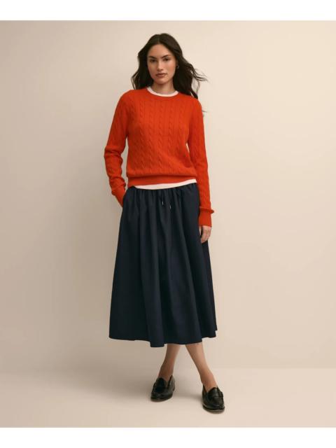 Brooks Brothers Taffeta Water-Resistant Drawstring Circle Skirt