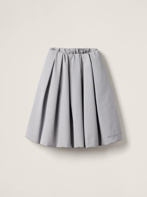 Miu Miu Poplin and jersey skirt
