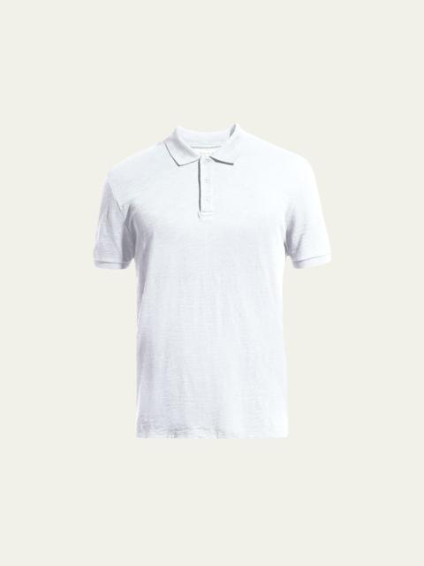 Vince Classic Slub Cotton Polo Shirt