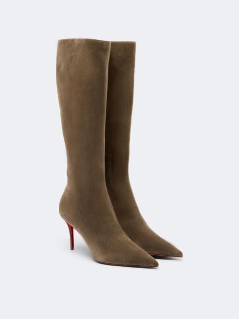 Christian Louboutin Miss Z suede knee-high boots