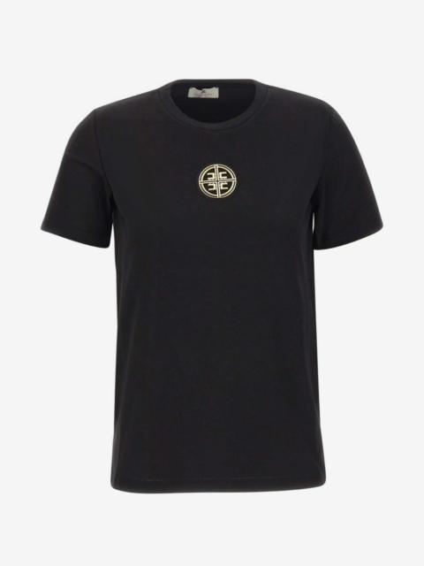 ELISABETTA FRANCHI logo-plaque T-shirt