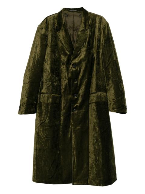 Yohji Yamamoto velvet tailored coat