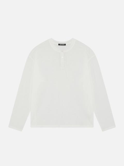 DUKE + DEXTER CB Relaxed White Henley