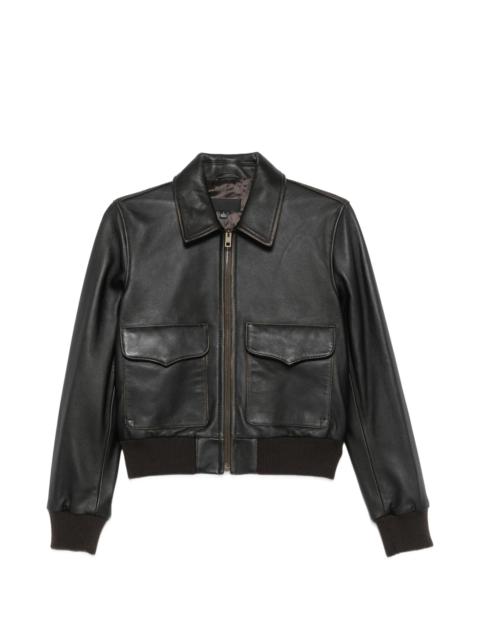 NILI LOTAN Nili Lotan Redley Zip-up Leather Jacket