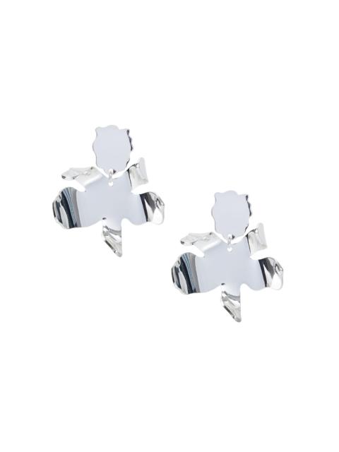 LELE SADOUGHI Women's Small Paper Lily Silvertone Drop Earrings - Silver