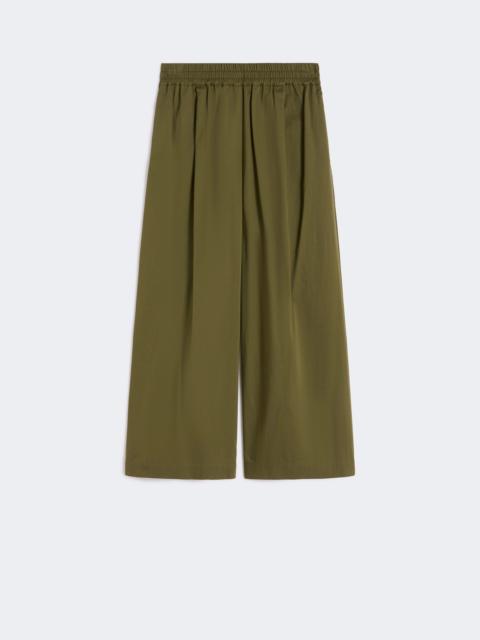 WEEKEND Max Mara Cotton rasetto trousers - KAKI
