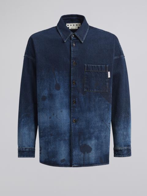 Marni LUCKY CHARMS PRINT DENIM SHIRT