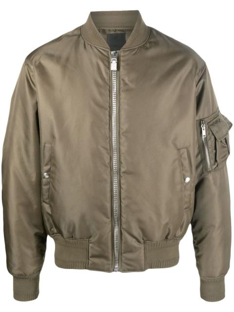 Givenchy satin zip-up bomber jacket