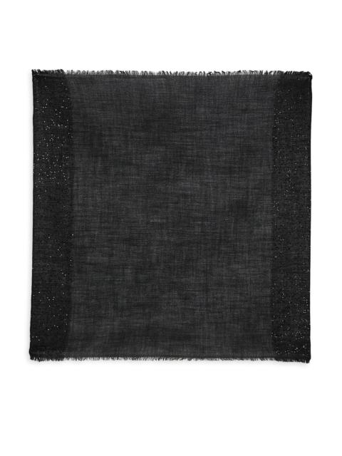 Faliero Sarti Women's Little Dalila Sequined Virgin Wool-Silk Blend Scarf - Black Sequins